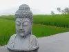 Artikelbild 2 des Artikels “Plakette Buddha Kopf, 21,5cm Höhe | Steinguss “
